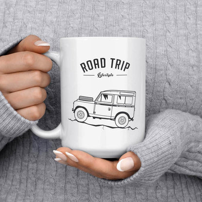 A Tea Cup / Coffe Mug — "Land Rover Road Trip"
