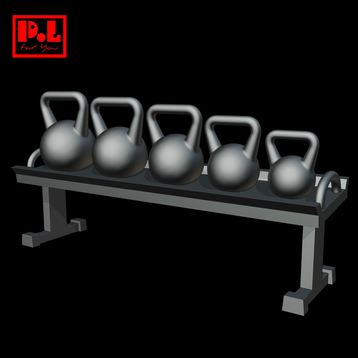 Kettlebell stand — 3D print STL files