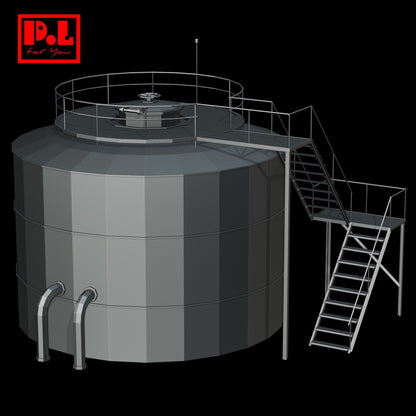Large-sized chemical storage tank — 3D print STL files