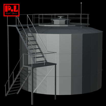 Large-sized chemical storage tank — 3D print STL files