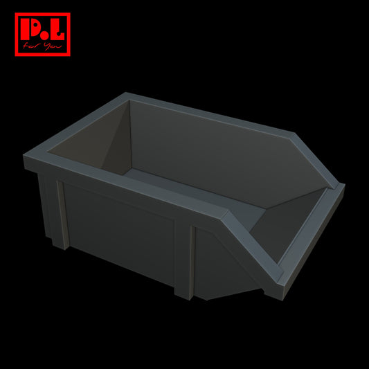 Large Metal Waste Container — 3D print STL files