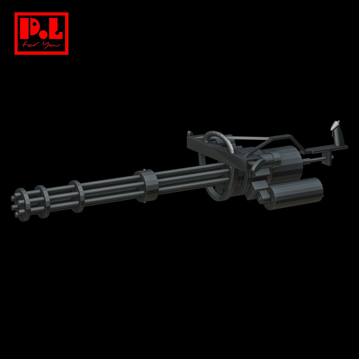 M134 Minigun — 3D print STL files