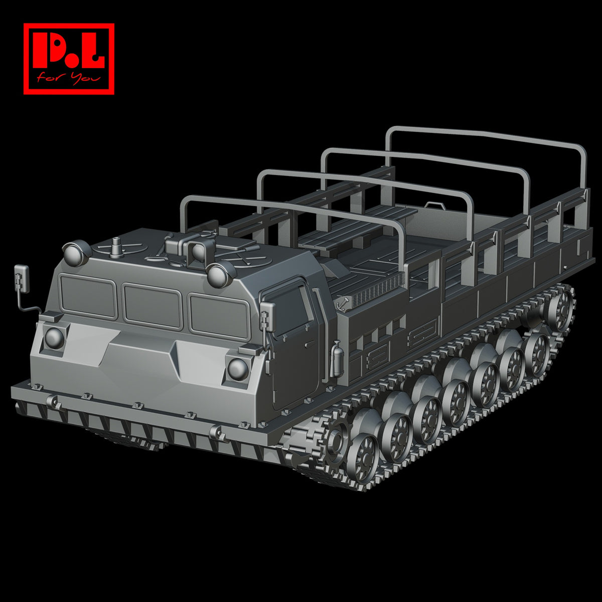 MT-T (1979) Soviet multi-purpose tracked tractor carrier — 3D print STL files