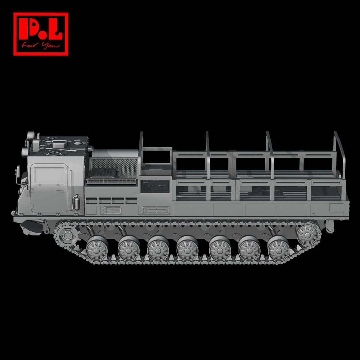 MT-T (1979) Soviet multi-purpose tracked tractor carrier — 3D print STL files