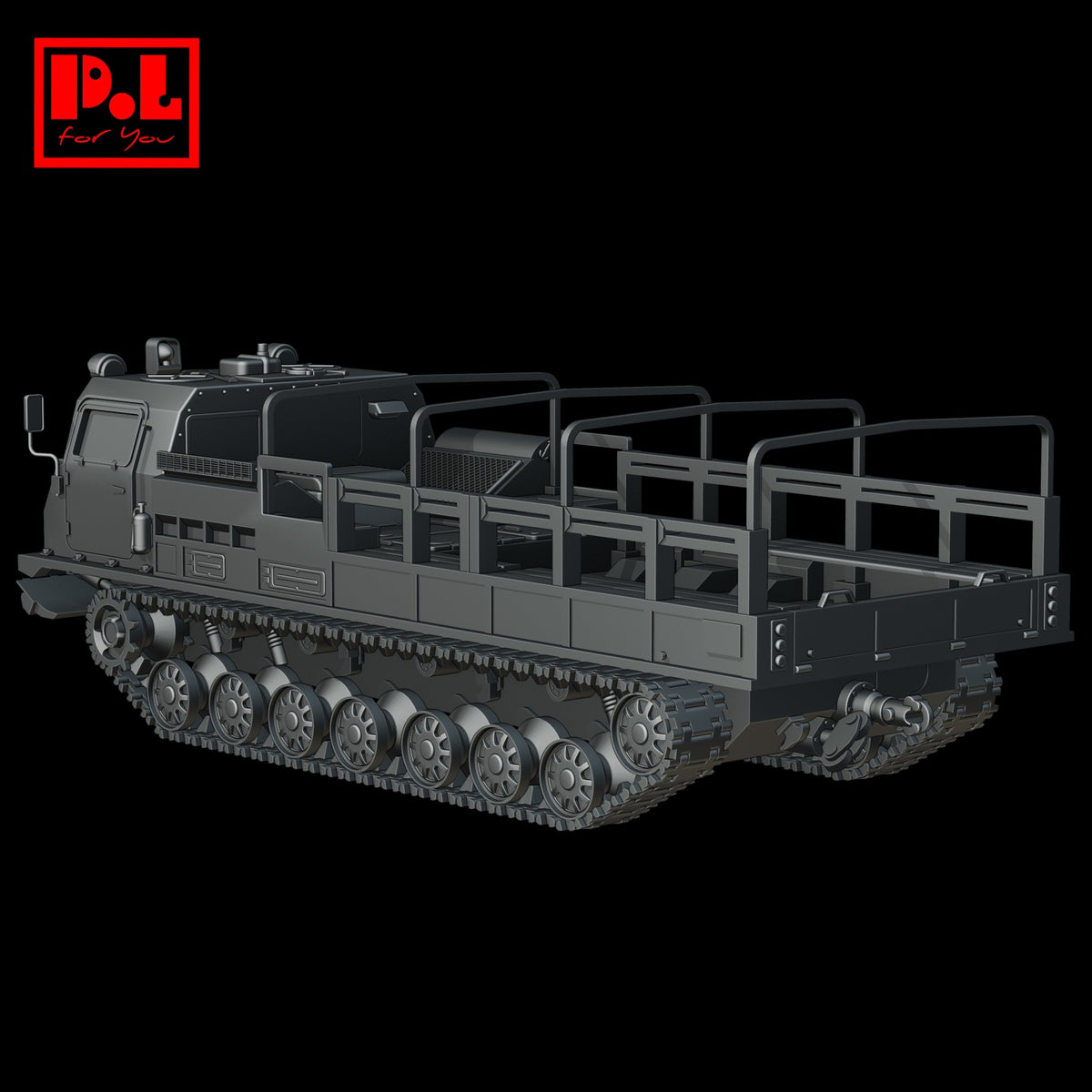 MT-T (1979) Soviet multi-purpose tracked tractor carrier — 3D print STL files