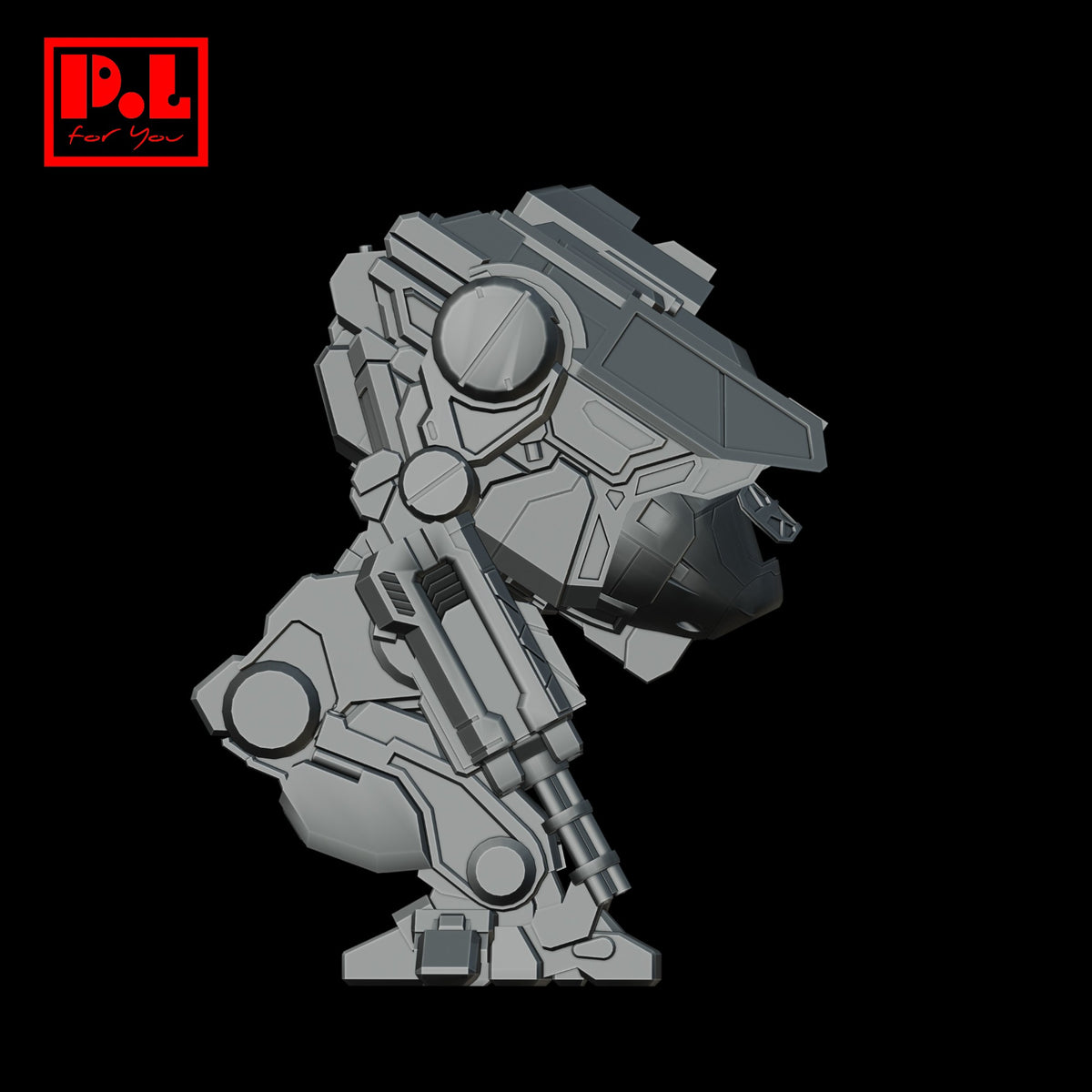 Mech Daishi Dire Wolf — 3D print STL files