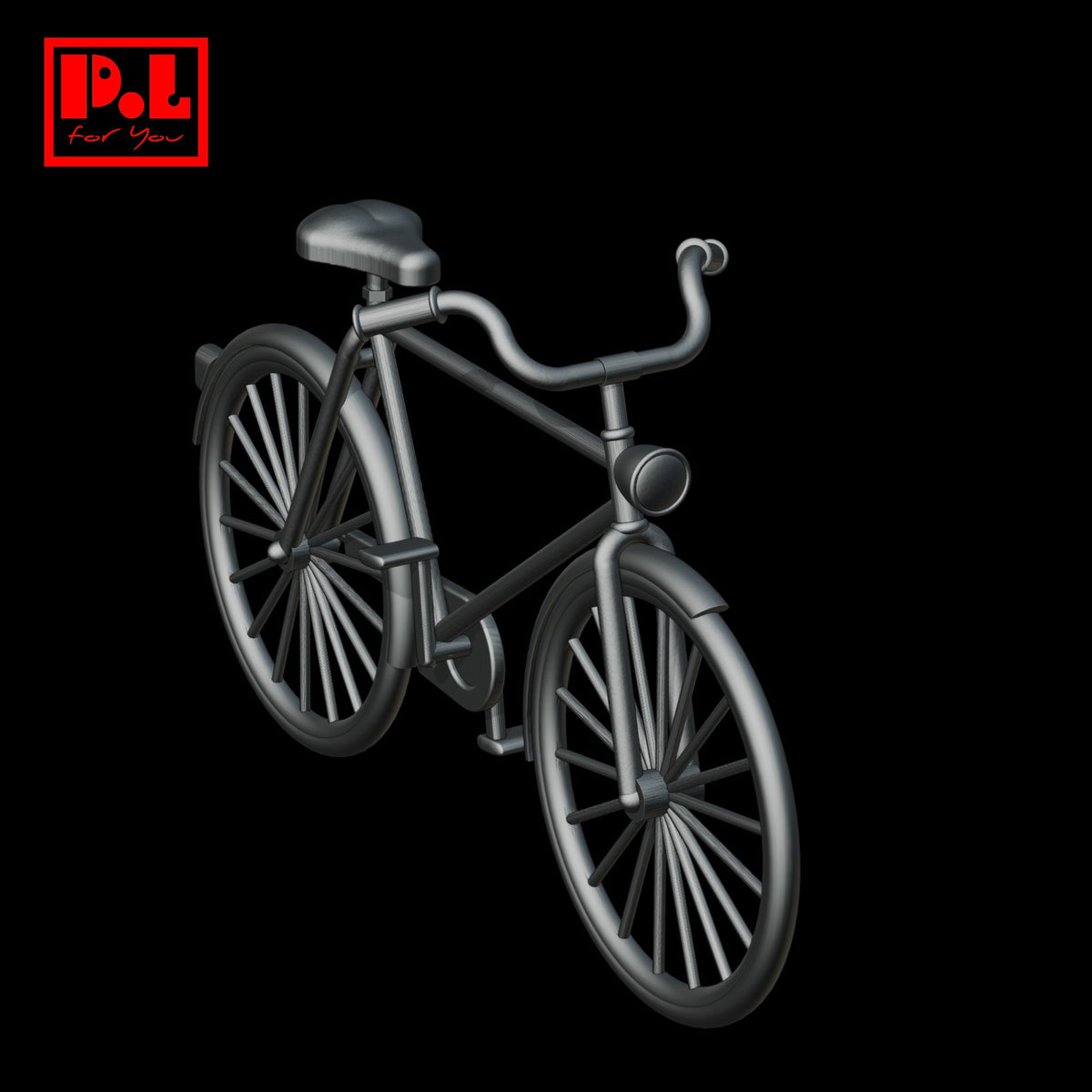 Men's bicycle — 3D print STL files
