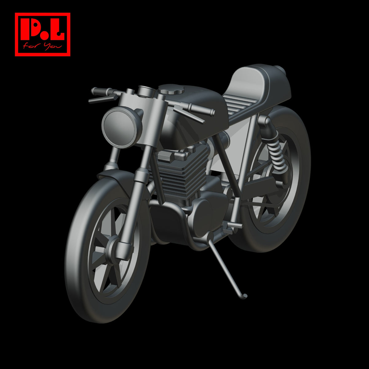 Motorcycle Cafe Racer — 3D print STL files