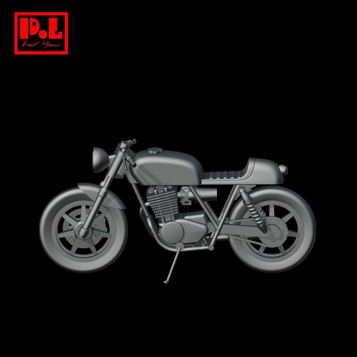 Motorcycle Cafe Racer — 3D print STL files