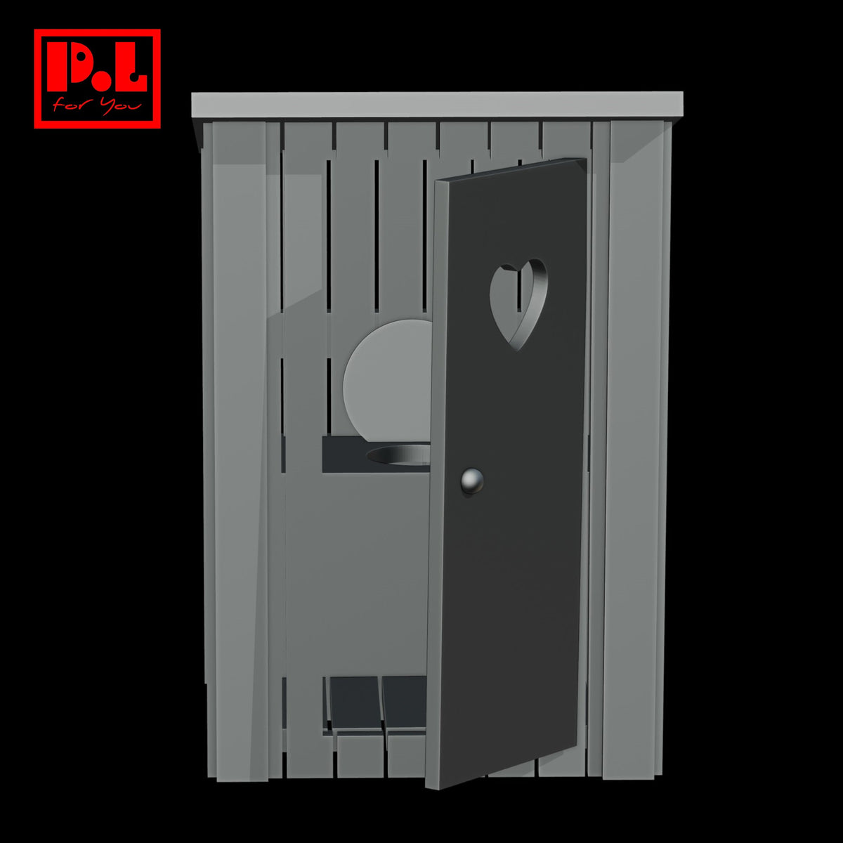 Outdoor toilet — 3D print STL files