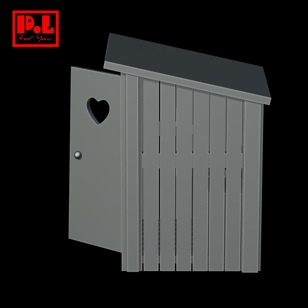 Outdoor toilet — 3D print STL files