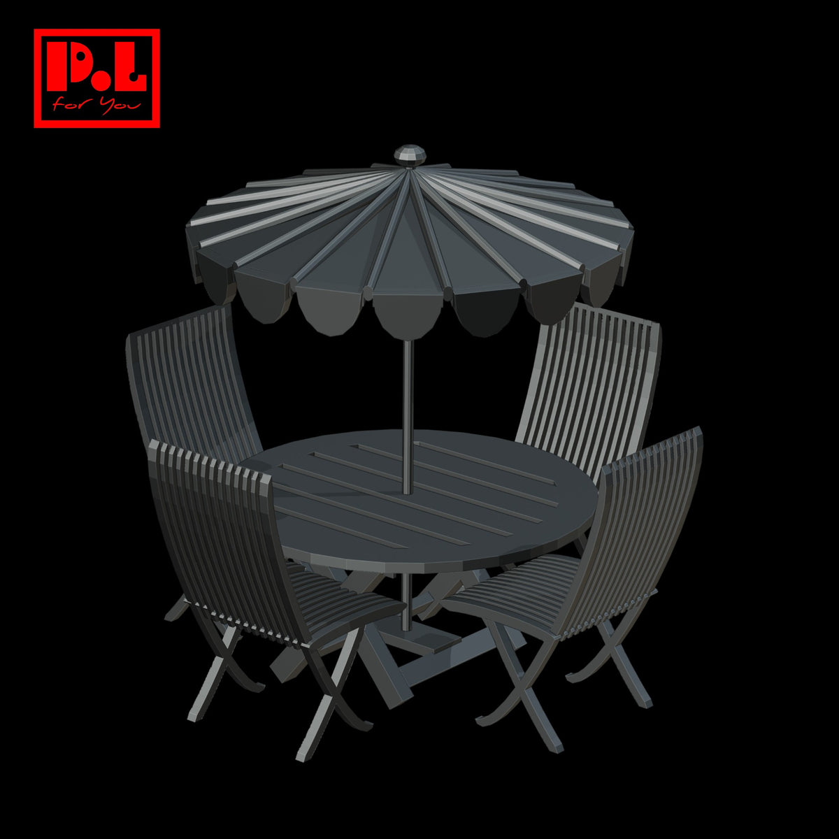 Picnic furniture — 3D print STL files