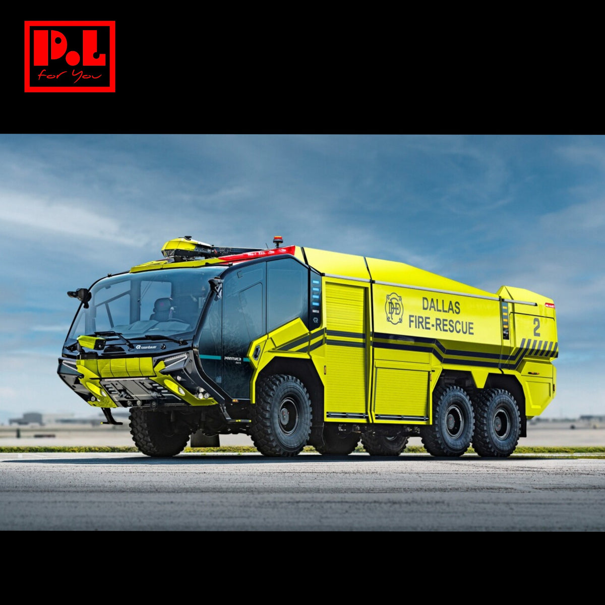 Rosenbauer Panther 6x6 electric fire truck (2019) — 3D print STL files