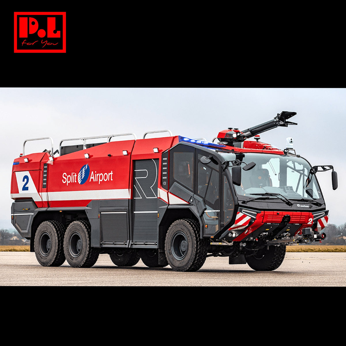 Rosenbauer Panther 6x6 electric fire truck (2019) — 3D print STL files
