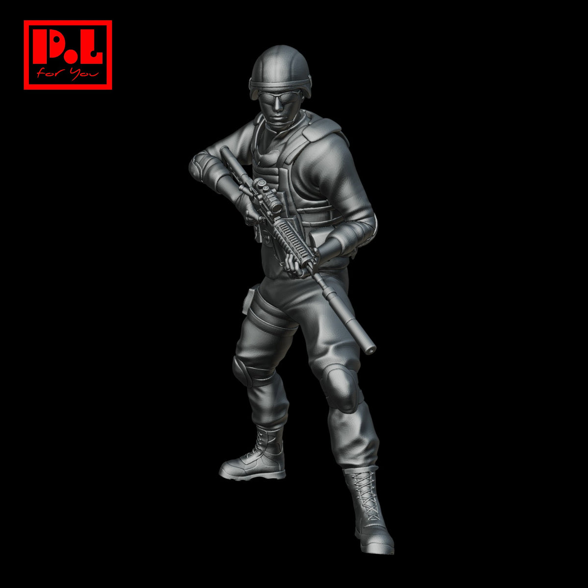 SWAT officer 1 — 3D print STL files