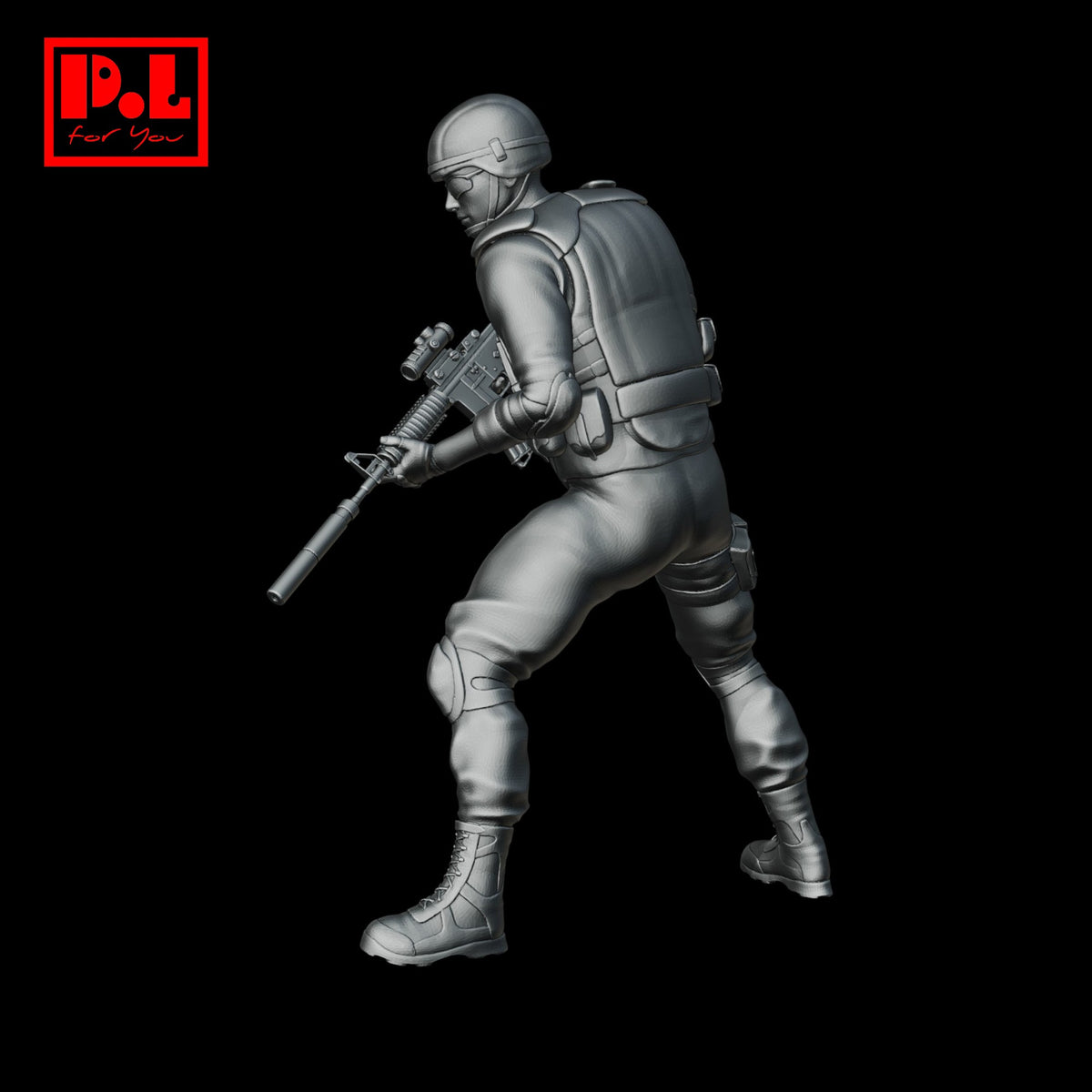 SWAT officer 1 — 3D print STL files