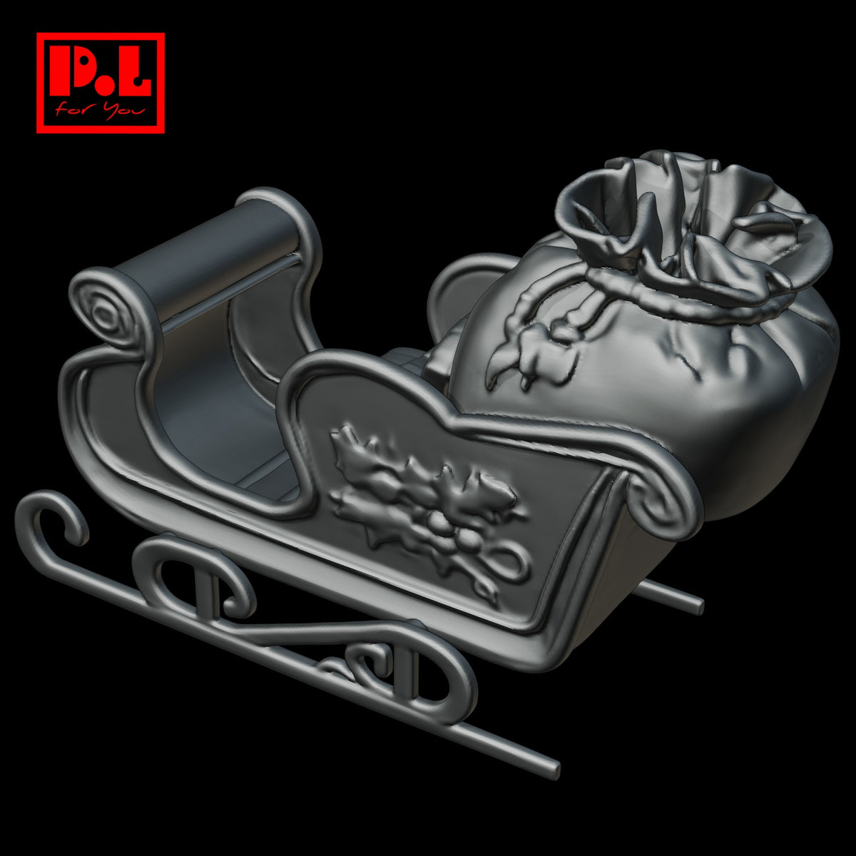 Santa Claus's sleigh — 3D print STL files