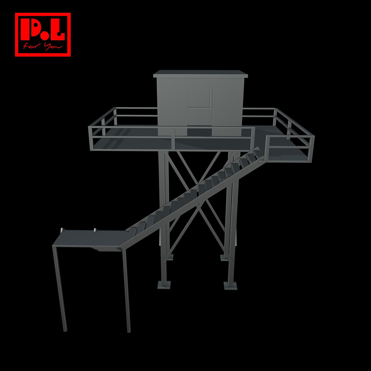 Security guard watch tower — 3D print STL files