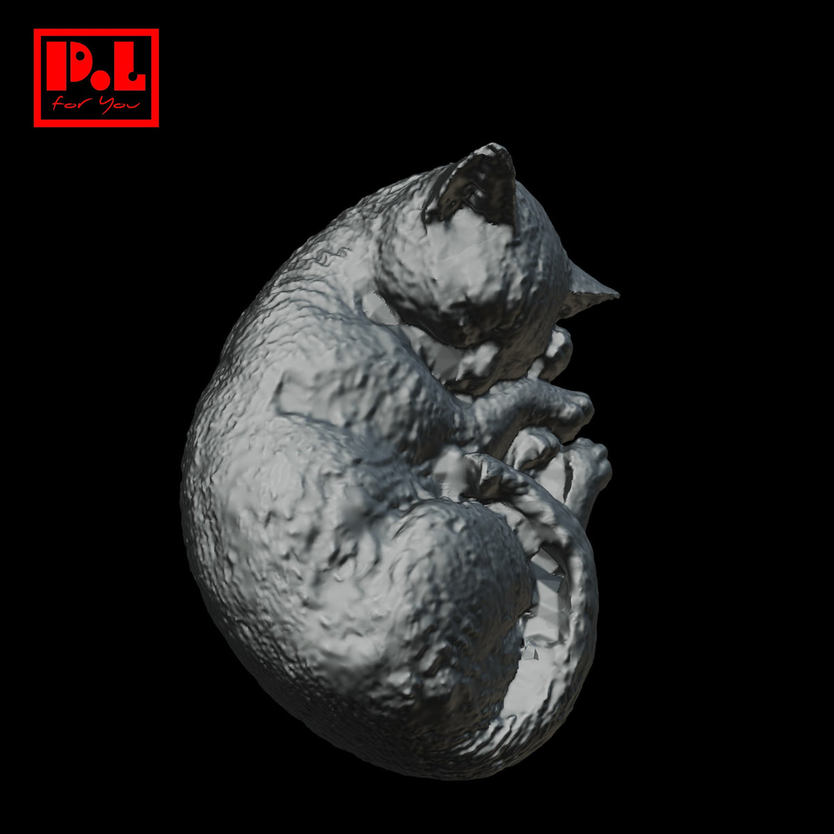 Sleeping cat — 3D print STL files