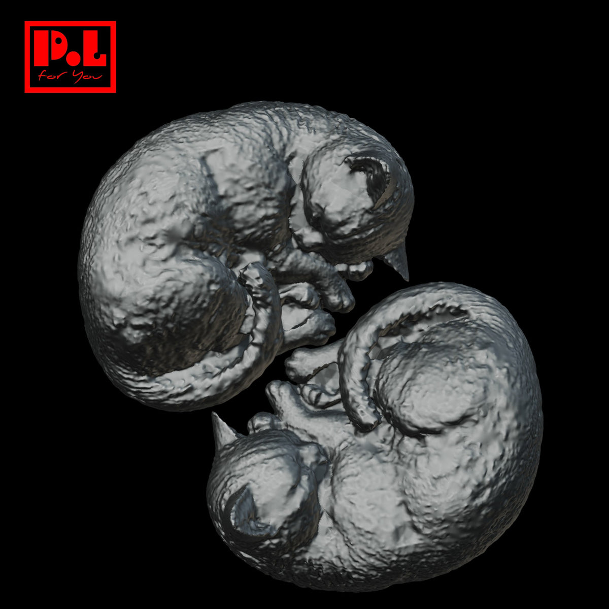 Sleeping cat — 3D print STL files