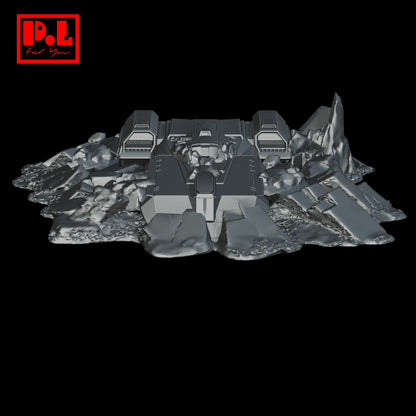 Spaceship crash — 3D print STL files