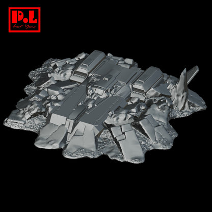 Spaceship crash — 3D print STL files