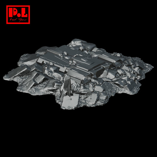 Spaceship crash — 3D print STL files
