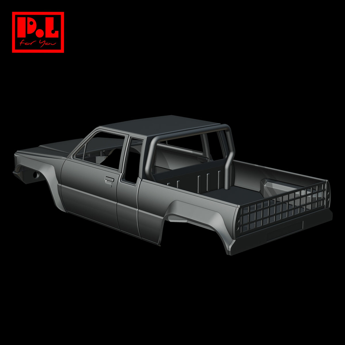 TOYOTA Hilux SR5 Car body SCX24 (1985) — 3D print STL files