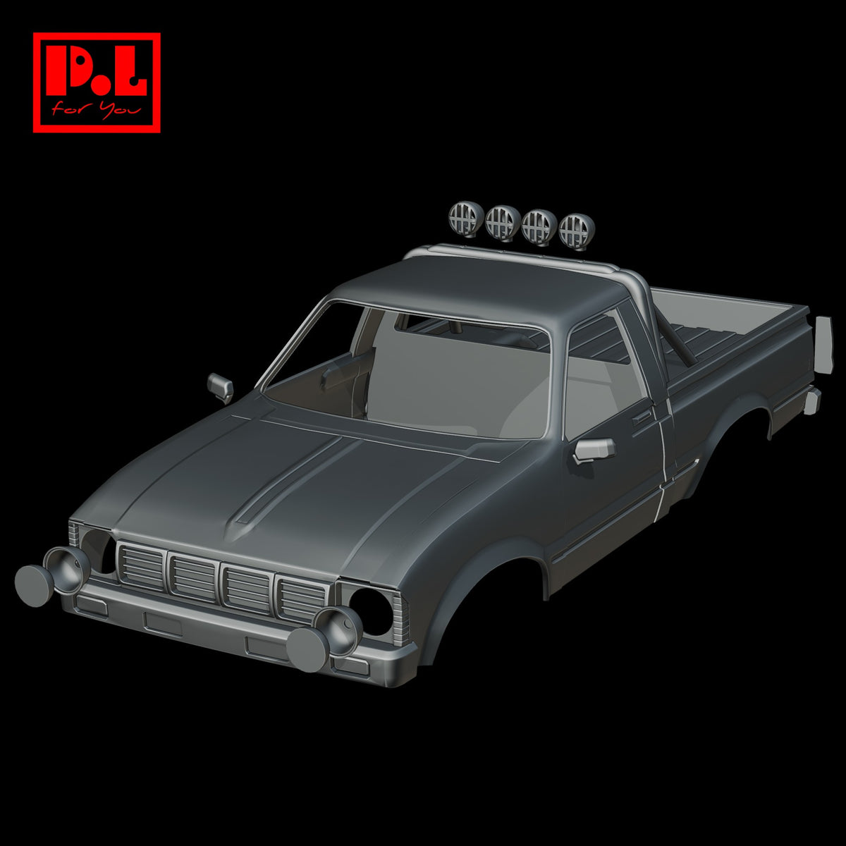 Toyota Hilux Pickup (1991) Car body — 3D print STL files