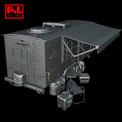 Travel trailer large — 3D print STL files