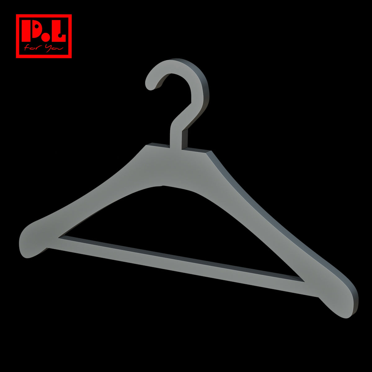 wooden coat hanger — 3D print STL files