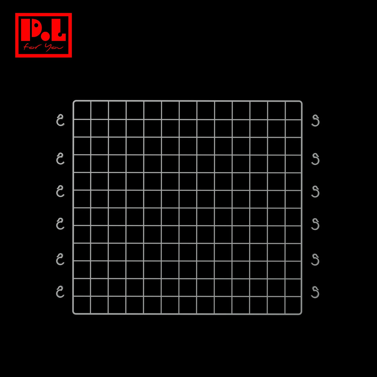Trunk net with hooks — 3D print STL files