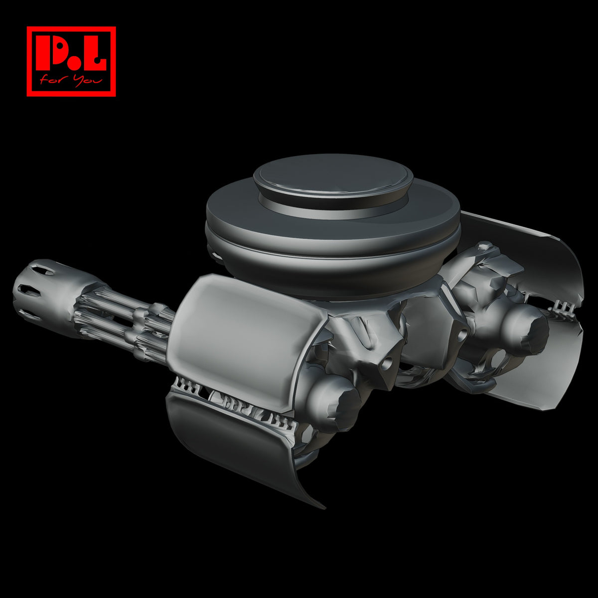 Twin Machine Gun Turret — 3D print STL files