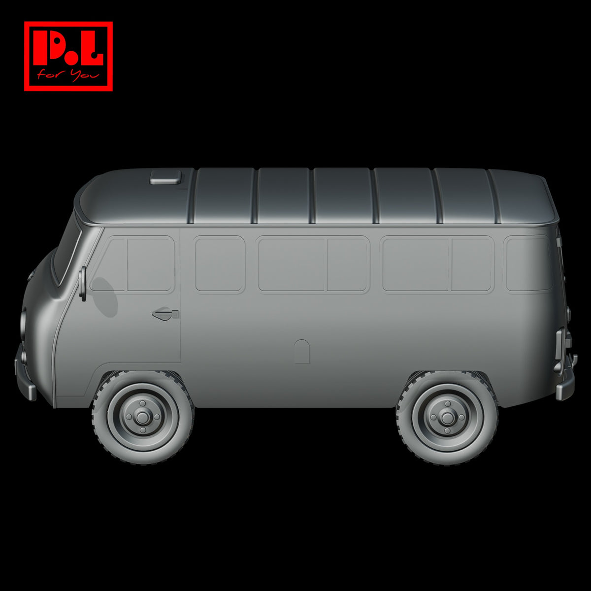 UAZ-452 (1965) Soviet All-Terrain Vehicle — 3D print STL files