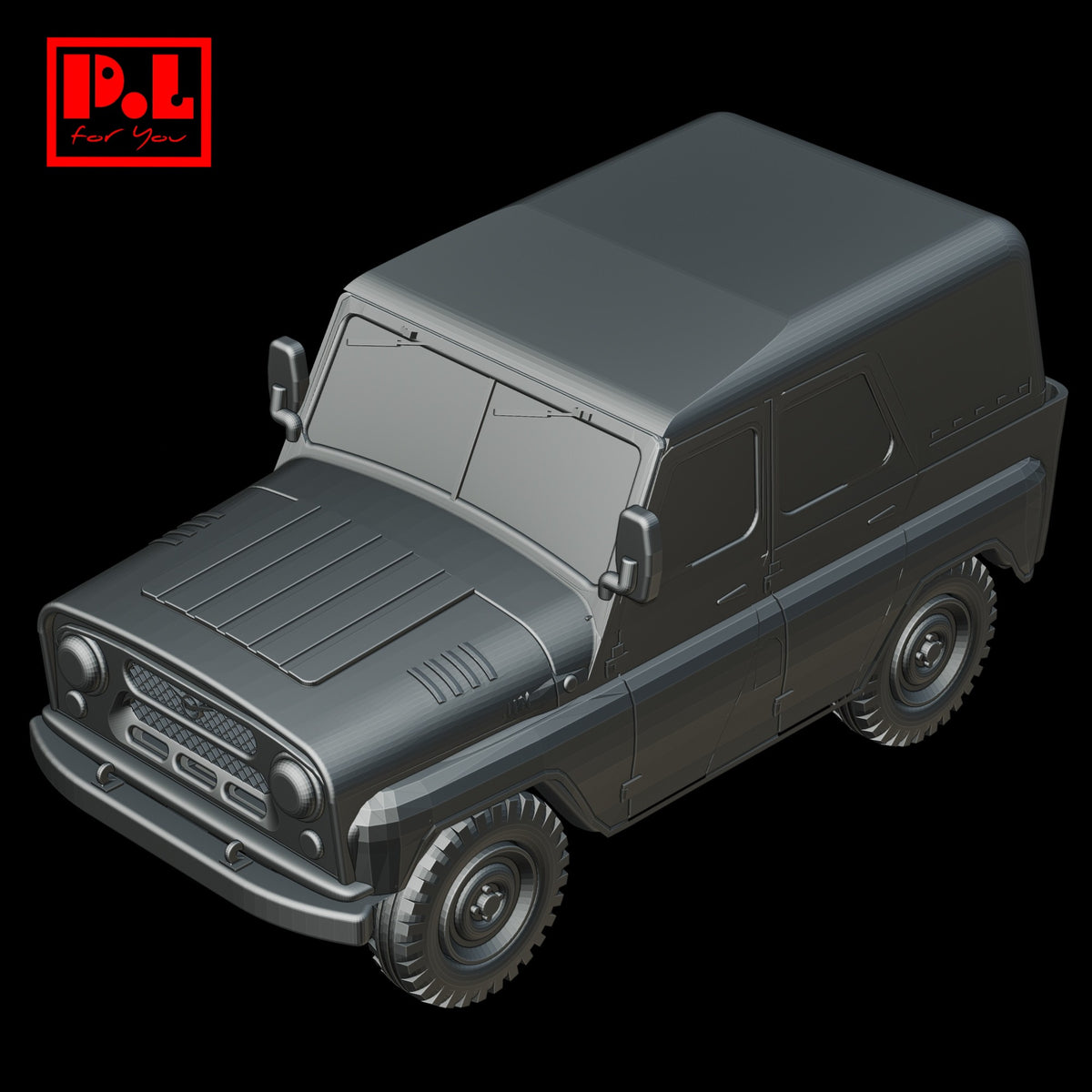 UAZ-469 (1970) Soviet All-Terrain Vehicle — 3D print STL files