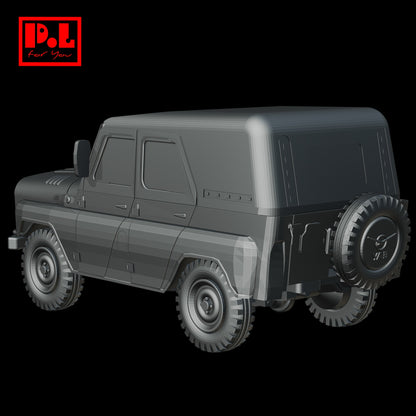 UAZ-469 (1970) Soviet All-Terrain Vehicle — 3D print STL files