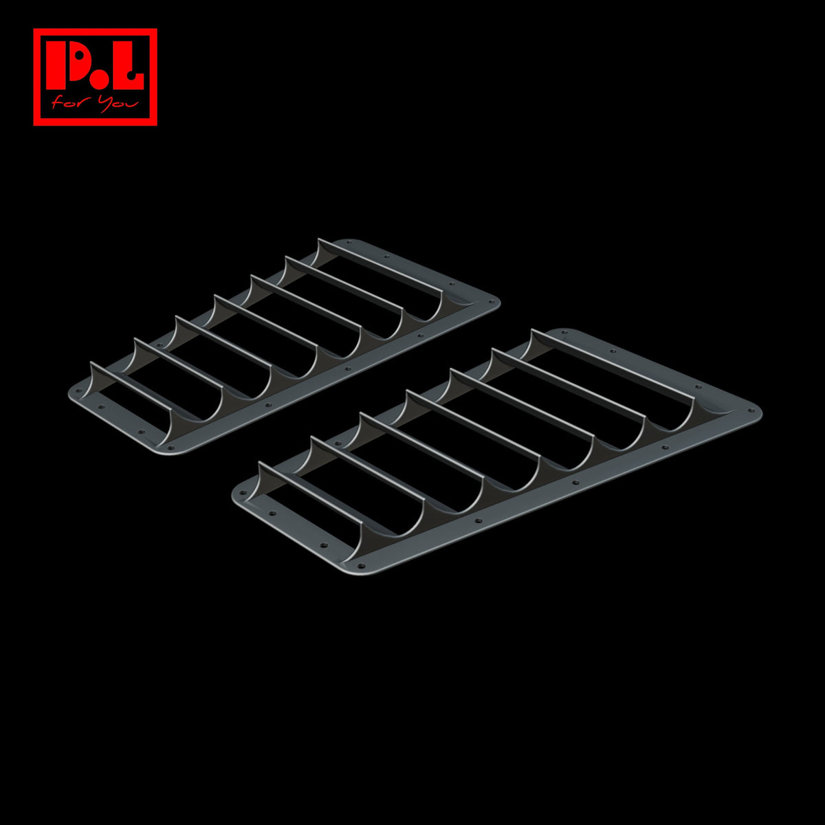 Universal Racing Hood Louvers — 3D print STL files