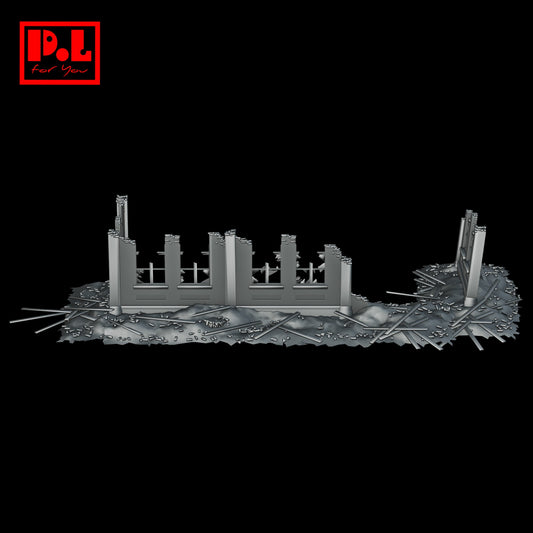 War World Gaming Damaged Walls — 3D print STL files