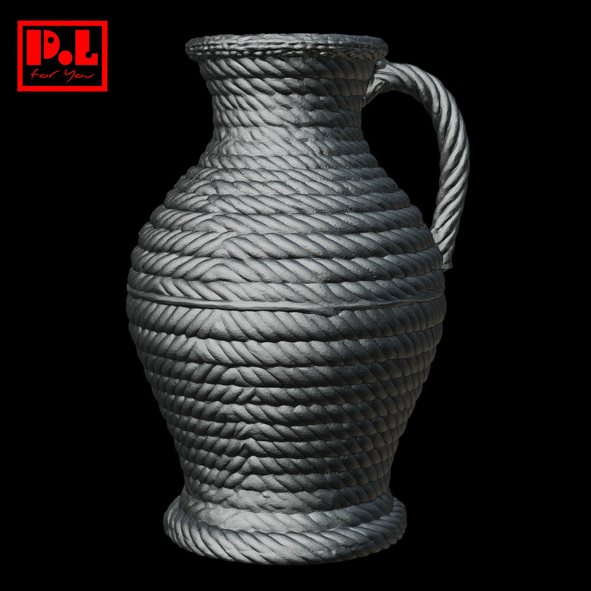 Wicker rattan vase — 3D print STL files