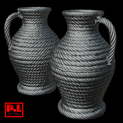 Wicker rattan vase — 3D print STL files