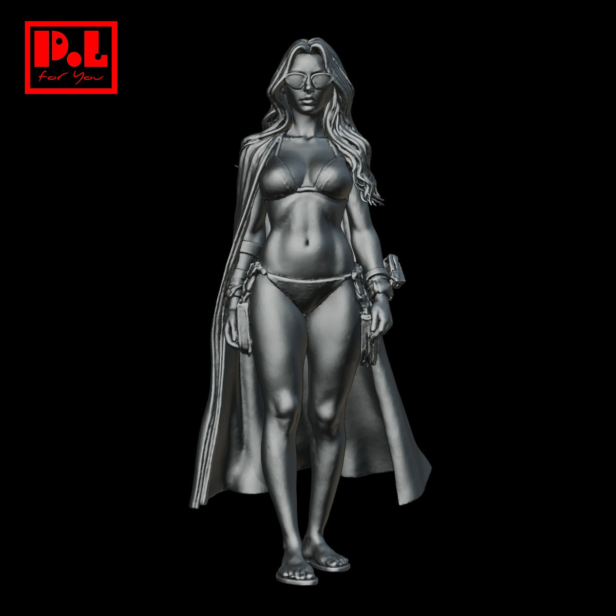 Woman on the beach — 3D print STL files